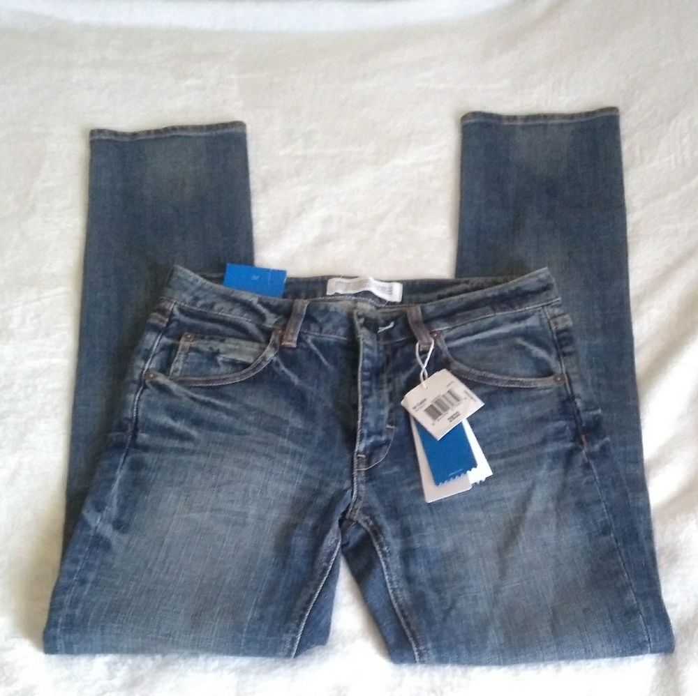 Adidas Blue Skinny Fit Jeans.